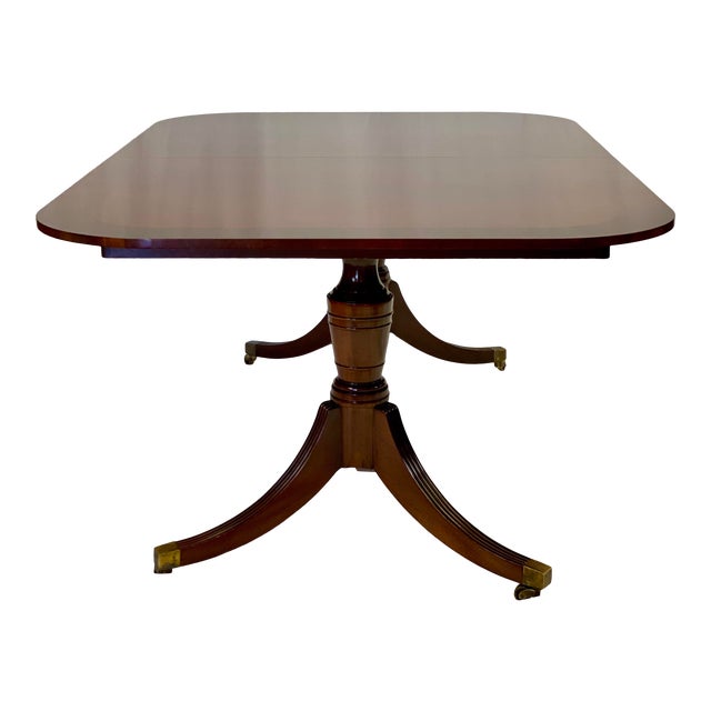 Vintage Mahogany Baker Furniture Historic Charleston Collection Dining