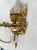 Early 20th Century Antique Brass Wall Sconce Baroque Style Two Light For Sale - Image 5 of 6