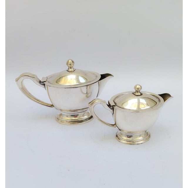 Sauceboats in Nickel Silver by Gio Ponti, 1930s, Set of 2 For Sale - Image 3 of 12
