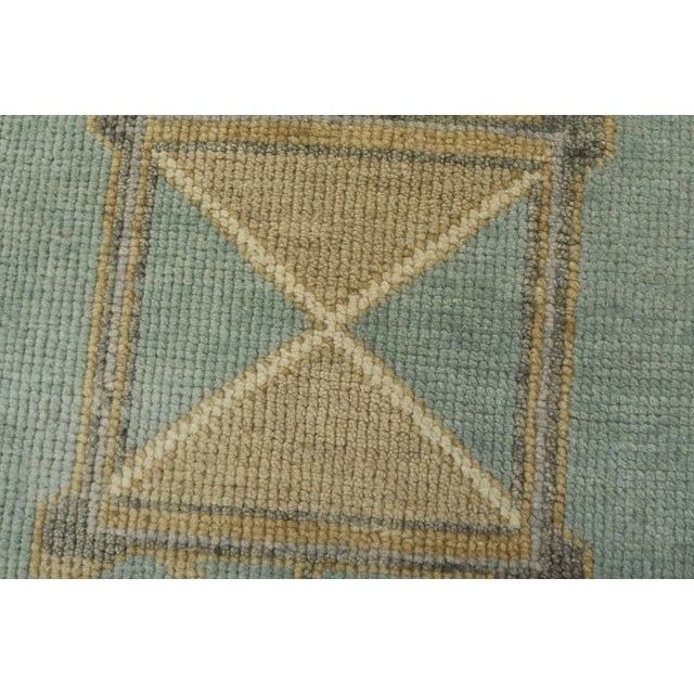 Textile Anatolia Runner 2’11” X 14’2” Ivory Wool Tribal Hand-Knotted Oriental Rug For Sale - Image 7 of 12