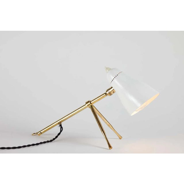 Metal 1950s Giuseppe Ostuni 'Ochetta' Wall or Table Lamps for O-Luce - a Pair For Sale - Image 7 of 12