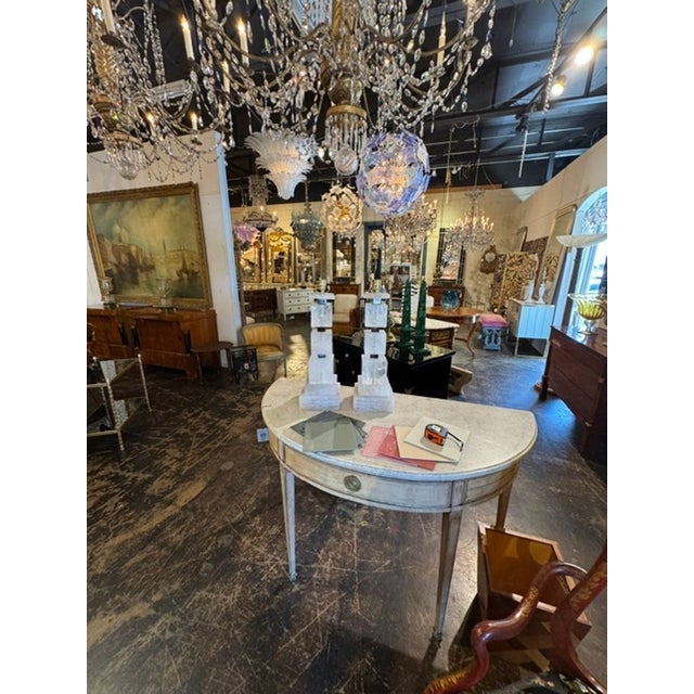 Modern Pair of Large Scale Rock Crystal Block Lamps For Sale - Image 3 of 7