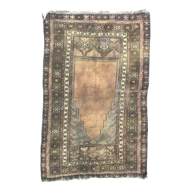 Antique Turkish Konya Prayer Rug For Sale