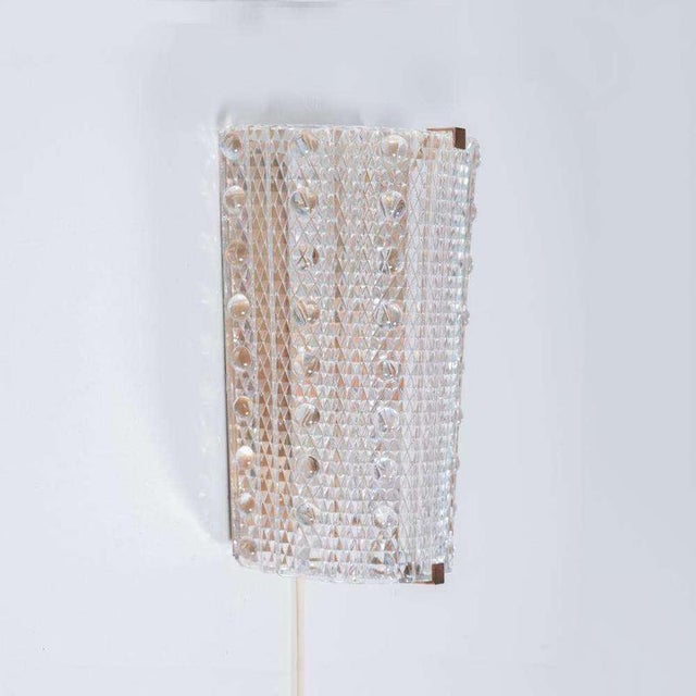 Mid-Century Modern Vintage Glass Wall Lamp in the style of Carl Fagerlund for Lyfa For Sale - Image 3 of 8