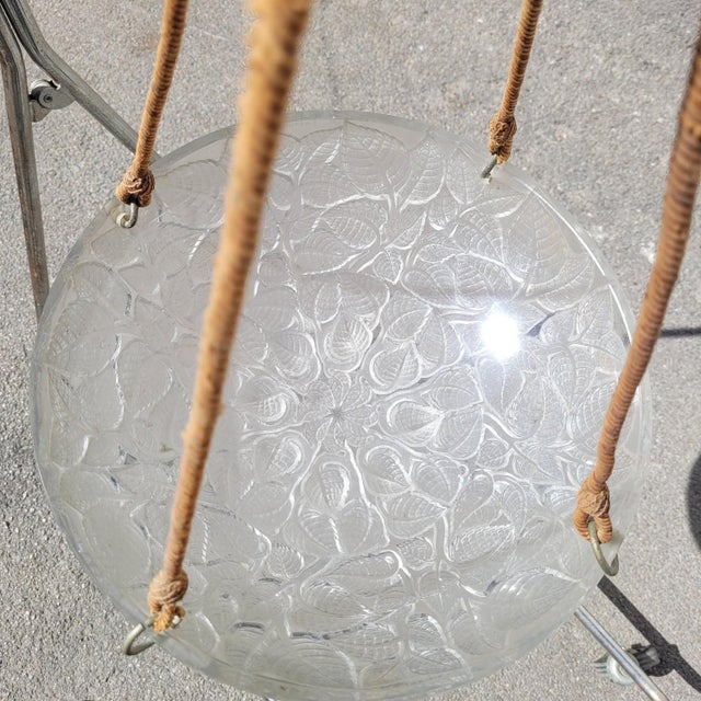 Art Nouveau Charmes Glass Pendant Light by René Lalique for Lalique For Sale - Image 5 of 17