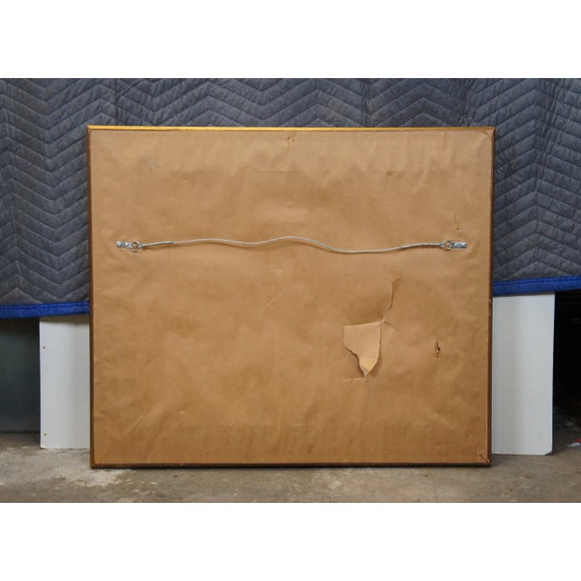 Mid 20th Century Vintage European Country Landscape Cityscape Oil Painting on Canvas, Framed For Sale - Image 11 of 11