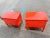 Mid-20th Century Neoclassical Tomato Red Lacquered Nightstands - a Pair For Sale - Image 9 of 10