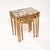 Antique French Gilt Wood Nesting Tables with Marble Tops, 1930, Set of 3 For Sale - Image 3 of 13