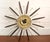 Mid-Century Modern Vintage Robert Shaw Lux Starburst Wall Clock Walnut Wood Gold Mid Century Modern Atomic Retro 60's 70's For Sale - Image 3 of 6