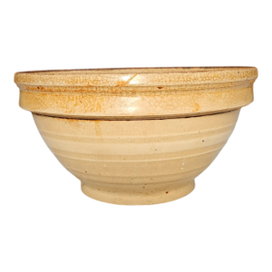 Early 1900's 3 Band Yellow Ware Bowl