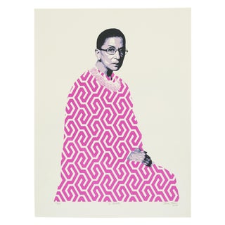 Ruth Bader Ginsburg Limited Edition Silk Screen Print Art For Sale