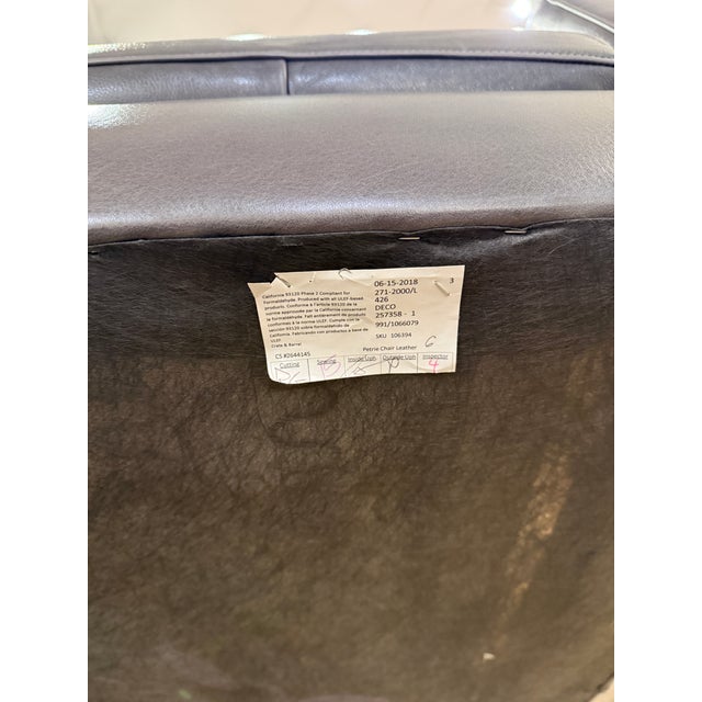 Brown Crate & Barrel Petrie Chair For Sale - Image 8 of 11