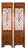 Pair of Antique Chinese Carved Elm Lattice Screens with Figural Motifs For Sale