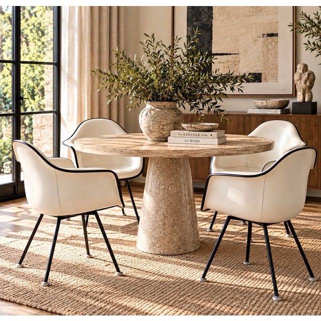 Set of 4 Mid Century Eames for Herman Miller Molded Shell Arm Chairs For Sale - Image 10 of 10