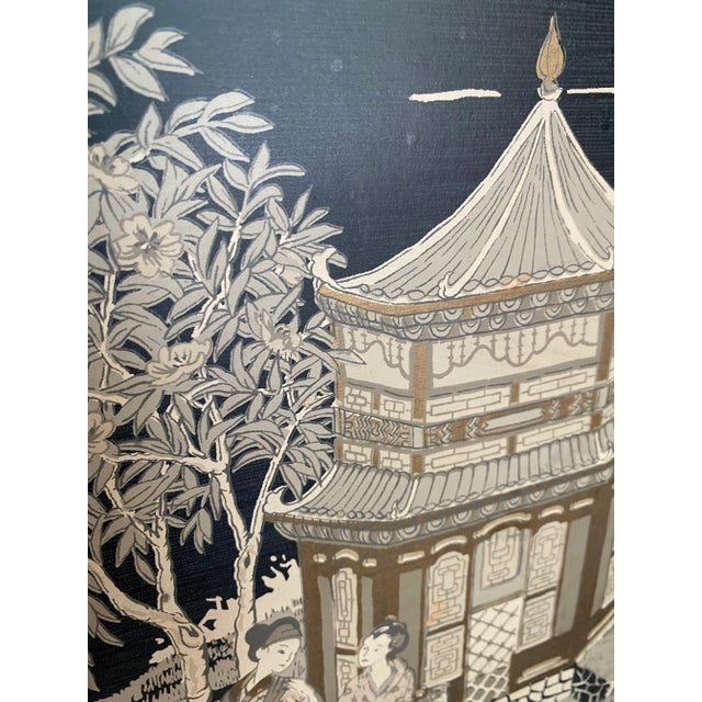 1960s Chinoiserie Wooden Lamp For Sale - Image 4 of 8
