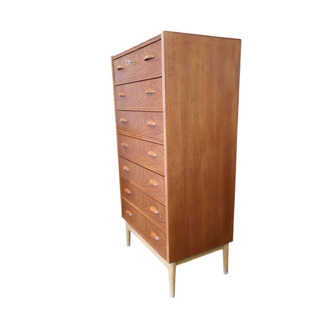 1970s Danish Chest of Drawers in Teak with Seven Drawers, 1960s For Sale - Image 5 of 15