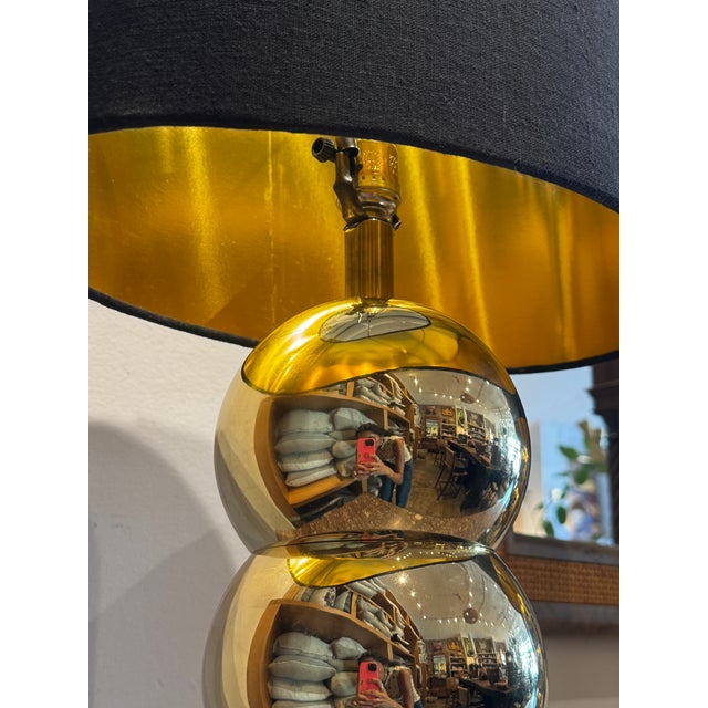 George Kovacs Vintage Kovacs Mid-Century Modern Brass Table Lamps - Pair For Sale - Image 4 of 7
