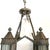Metal Vintage American Albert Sechrist Wrought Iron, Glass Eight-Light Pendant Lantern For Sale - Image 7 of 12
