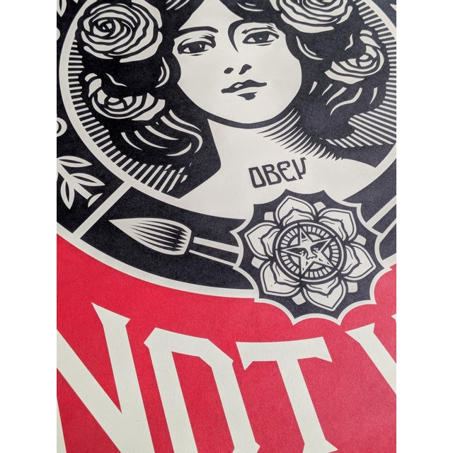 Shepard Fairey (Obey), Make Art Not War, Hand-Signed Lithograph, 2000s For Sale - Image 6 of 7