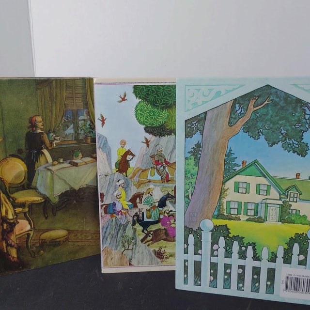 Vintage Decorative Book Gift Set: Illustrated Junior Classics, Arabian Nights, Little Women, Anne of Green Gables -Set of 3 For Sale - Image 4 of 7