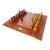 Leather Chess Set With Carved Wooden Pieces, Italy, 1960s–1970s For Sale