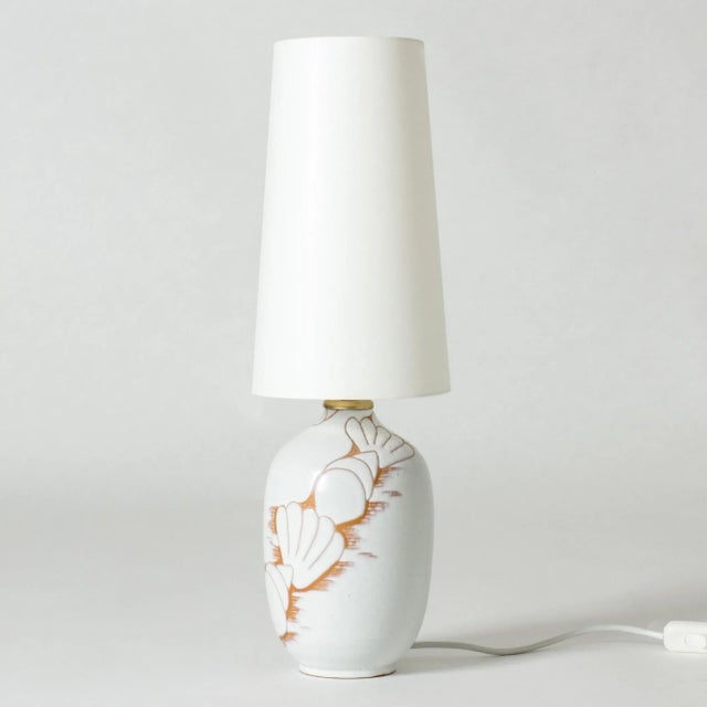 Brown Modernist Stoneware Table Lamp by Anna-Lisa Thomson, 1940s For Sale - Image 8 of 8