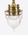 Pink Antique Edwardian Brass & Cut Crystal Ceiling Lights, 1900, Set of 2 For Sale - Image 8 of 16