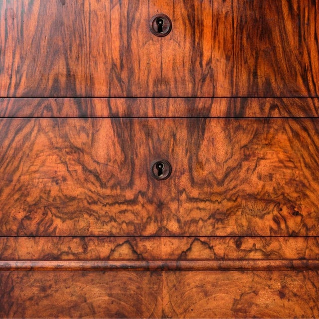 Wood 19th Century French Oak Louis Phillipe Commode With Marble Top For Sale - Image 7 of 9