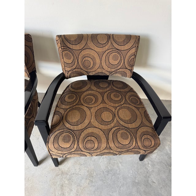 Pair of Contemporary Club Chairs by Thayer Coggin Inc. For Sale - Image 9 of 16