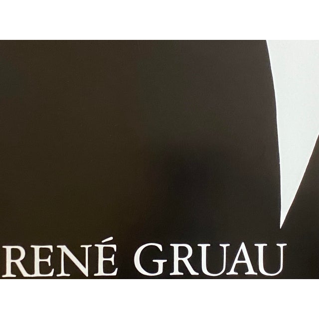 Black Woman with Carnation Poster by René Gruau, 1981 For Sale - Image 8 of 15