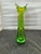 Mid 20th Century VTG MCM Green Stretch 4 Finger Swung Art Glass Vase Hand Blown Sommerso 1960s For Sale - Image 5 of 10