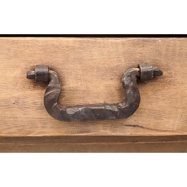 Brutalist Sideboard in Elm, 1960s For Sale - Image 10 of 11