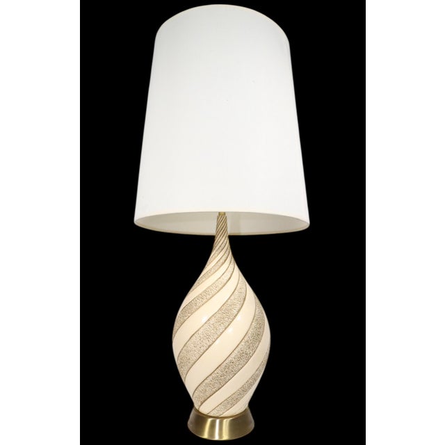 Vintage Mid Century Plaster Table Lamp by Quartitle Creative Corp. C. 1960's For Sale - Image 13 of 16