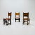 Antique Swedish Folk Art Farm Country Dining Chairs In Pine And Tan Leather 1890s Absolutely beautiful set of four late...