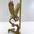 Metal Vintage Brass Eagle Sculpture on Driftwood Base | Mid Century Bald Eagle Figurine | Hollywood Regency Bird Statue | Wildlife Desk Decor For Sale - Image 7 of 9