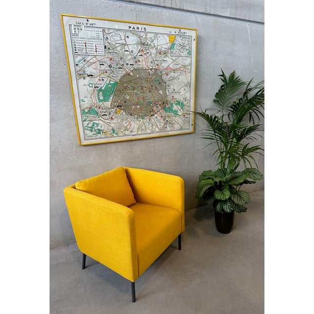 Vintage Street Map Paris For Sale - Image 5 of 12