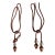 Pair Vintage Tiebacks With Lucite Globe Tassels For Sale