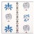 Schumacher Willard House Stencil Wallpaper in Blue For Sale