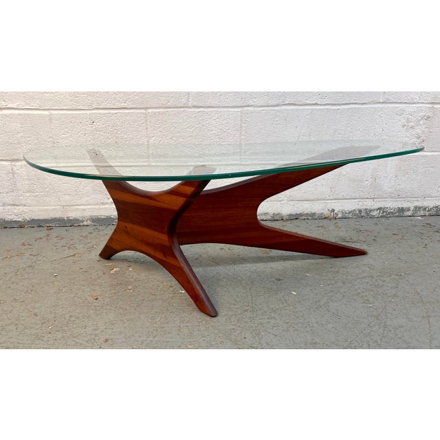 Mid-Century Walnut 'Jacks' Coffee Table Attributed to Adrian Pearsall For Sale - Image 12 of 15