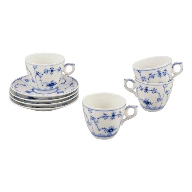 Coffee Cups with Saucers from Royal Copenhagen, 1960s, Set of 8 For Sale