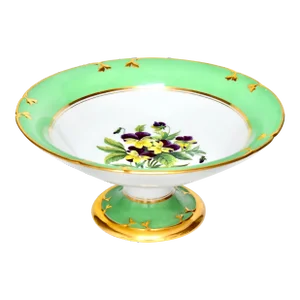 Circa 1850 Edouard Honoré Hand-Painted Paris Porcelain Tazza