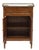 Very clean French Louis XVI style mahogany side cabinet, early 20th c., having inset marble top with pierced gilt-metal...