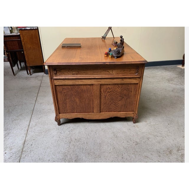 Vintage Double-Sided Desk, 1930 For Sale - Image 6 of 8