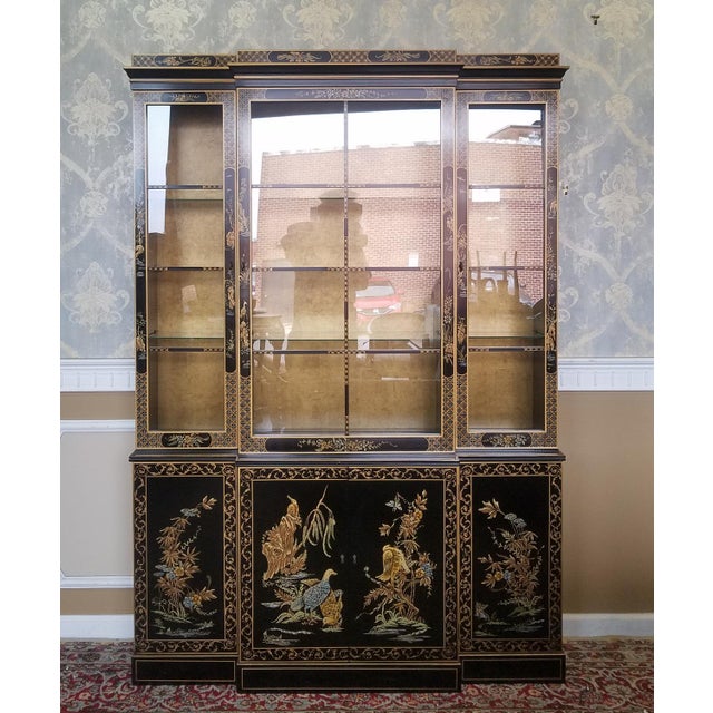 Drexel Heritage Et Cetera Collection Asian Chinoiserie Painted Dining Room China 1980s 1