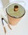 A 60s Retro Large Walnut and Chrome Thermos Glass Insulated Ice Bucket. it featires a Chrome dome lid with matching walnut...