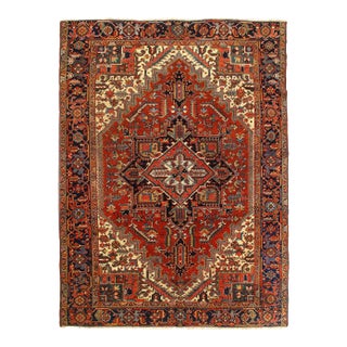 Pasargad DC Rust Antique Heriz Rug For Sale