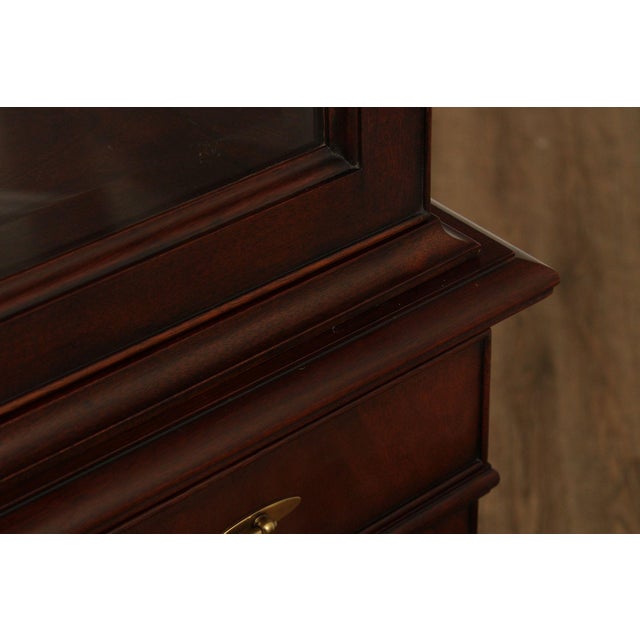 Henkel Harris Regency Style Mahogany Breakfront China Cabinet For Sale - Image 11 of 18