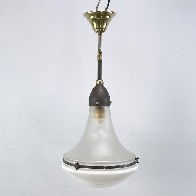 Bauhaus Luzette Lamp attributed to Peter Behrens for Siemens-Schuckert Werke, 1930s For Sale - Image 9 of 11