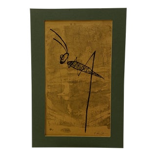 1962 "Mr. Grasshopper" Mixed-Media Drawing For Sale