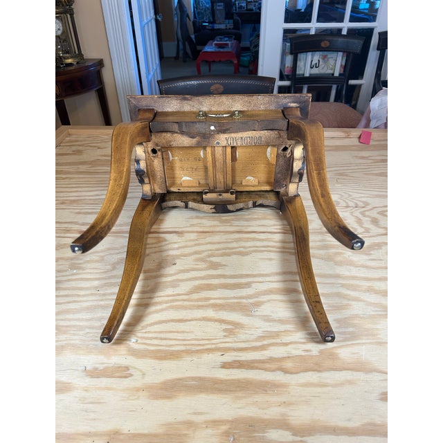 Vintage Diminutive Side Table With Brass Gallery For Sale - Image 9 of 11
